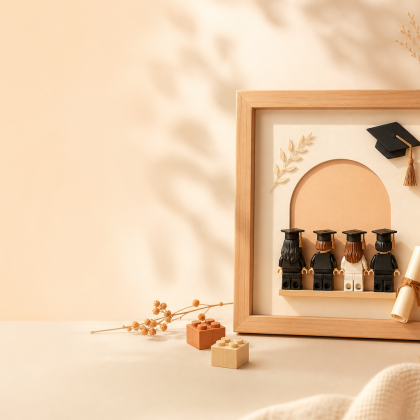 Personalized Graduation Minifig Frame